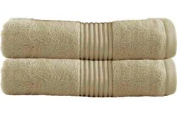 Zero Twist Bath Sheet Towel x2 - Cream
